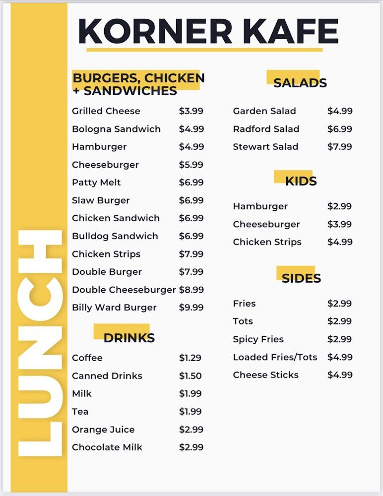Korner Kafe (Cafe) Menu image 2